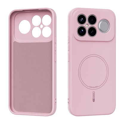 For Redmi K90 Pro Max/Poco F8 Ultra ABEEL Skin-friendly Feel Magsafe Liquid Silicone Phone Case(Pink)