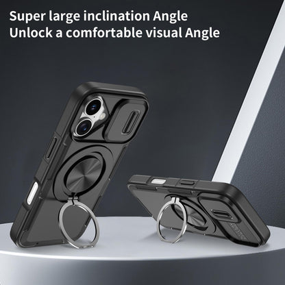 For iPhone 17 Camshield Rotation Holder MagSafe Phone Case - Black - EDA008813118B