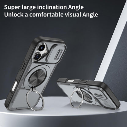 For iPhone 17 Camshield Rotation Holder MagSafe Phone Case - Grey - EDA008813118D