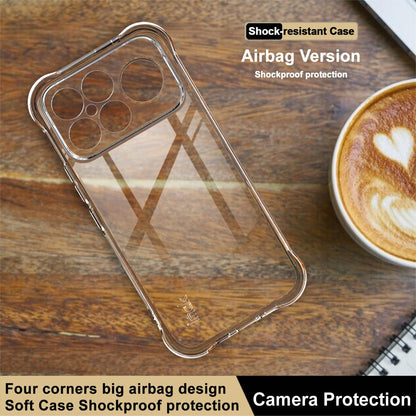 For Redmi K90 Pro Max / Poco F8 Ultra 5G imak Shockproof Airbag TPU Phone Case(Transparent)