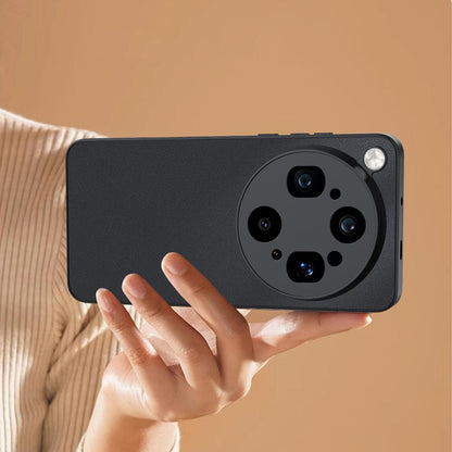 For OPPO Find  X9 Ultra 5G Ultra-thin Plain Skin Leather Phone Case(Black)