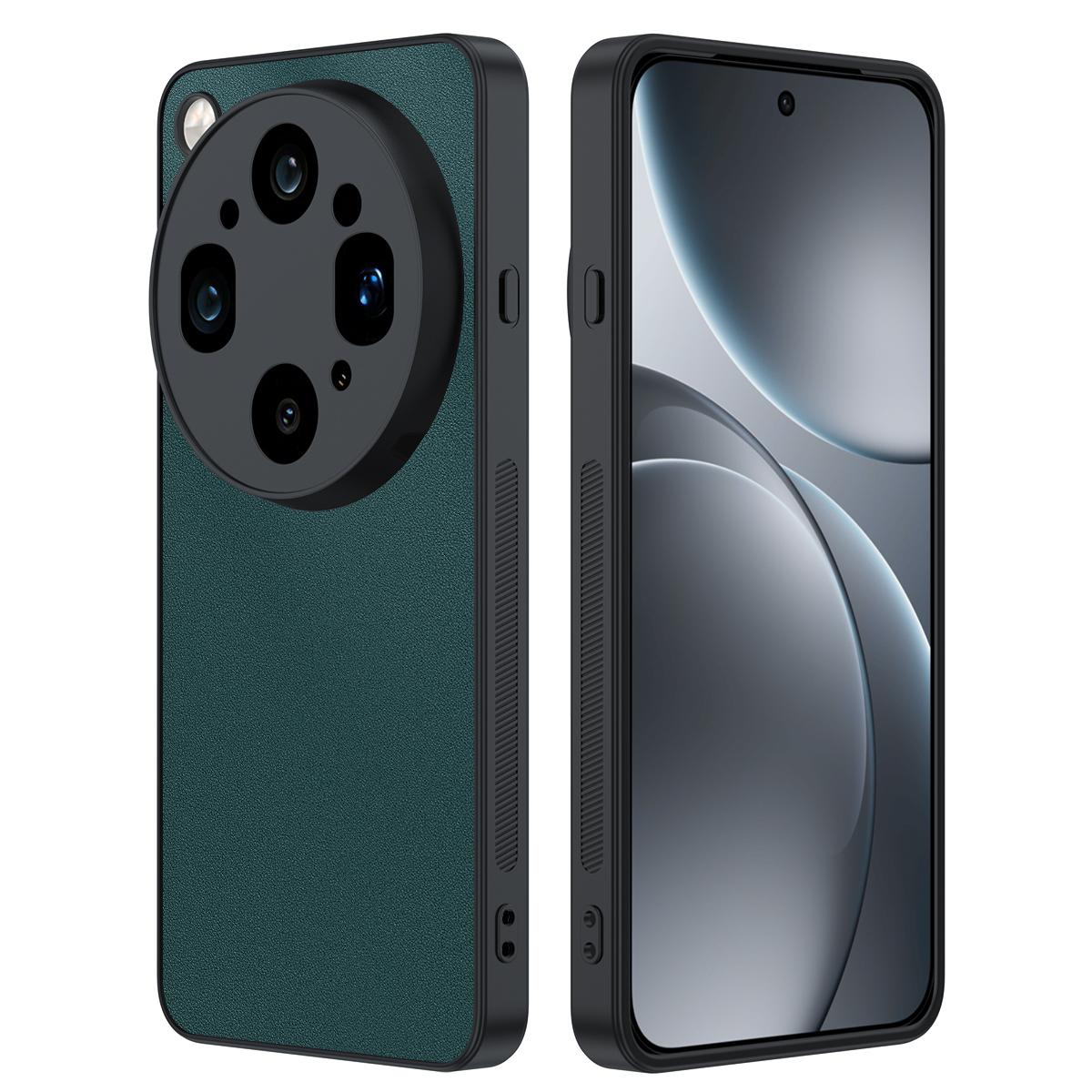 For OPPO Find  X9 Ultra 5G Ultra-thin Plain Skin Leather Phone Case(Green)