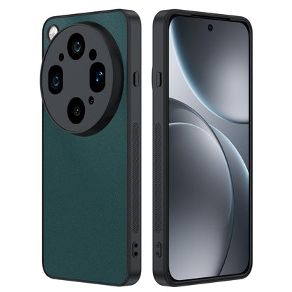 For OPPO Find  X9 Ultra 5G Ultra-thin Plain Skin Leather Phone Case(Green)