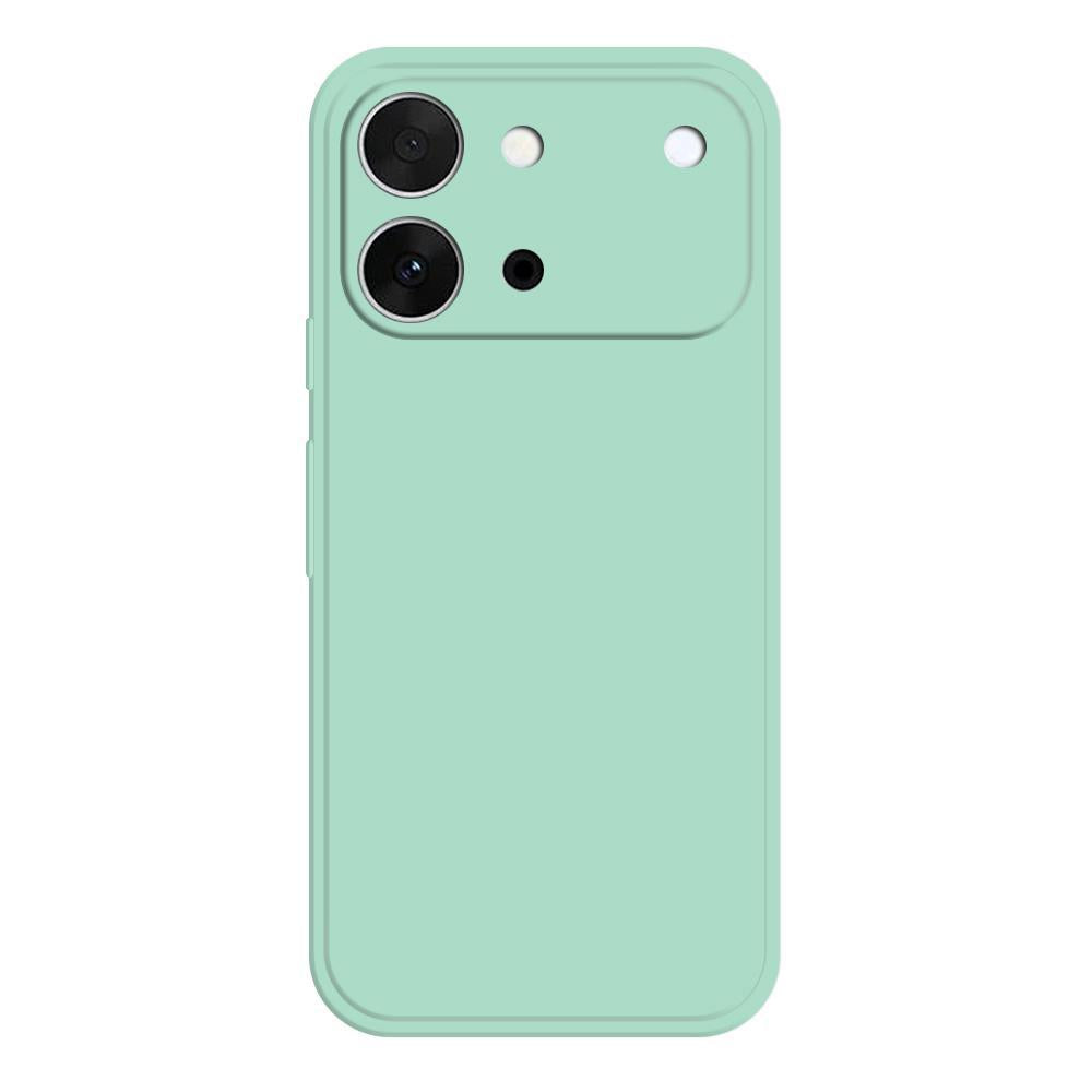 For vivo S60 5G Imitation Liquid Silicone Phone Case - Light Cyan - EDA008830003E