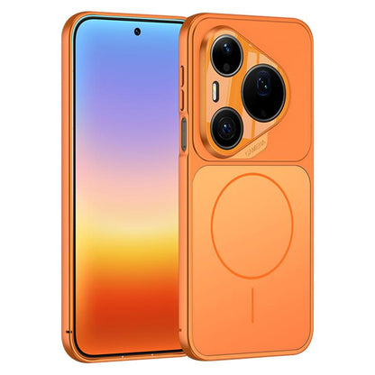 For Huawei Pura 90 Pro Max 5G GKK Change to 17 Pro Series Frosted Ultra-thin MagSafe Magnetic Phone Case - Orange - EDA008841009A