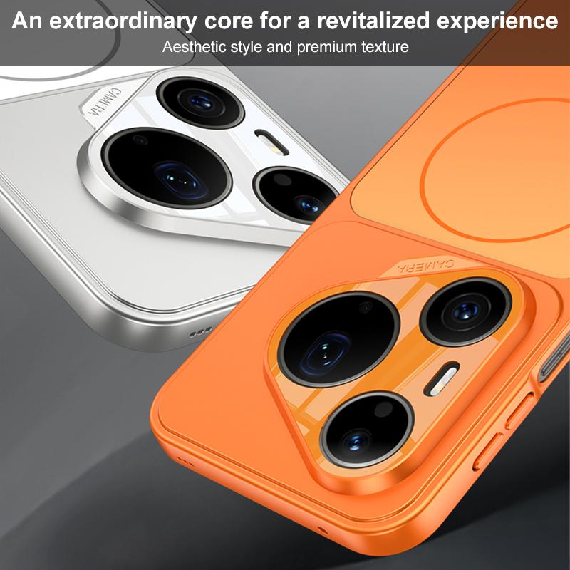 For Huawei Pura 90 Pro Max 5G GKK Change to 17 Pro Series Frosted Ultra-thin MagSafe Magnetic Phone Case - Orange - EDA008841009A