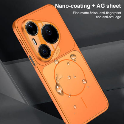For Huawei Pura 90 Pro Max 5G GKK Change to 17 Pro Series Frosted Ultra-thin MagSafe Magnetic Phone Case - Black - EDA008841009C