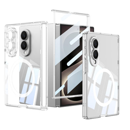 For Galaxy Z Fold8 5G GKK MagSafe Magnetic Folding Transparent Phone Case(Transparent)