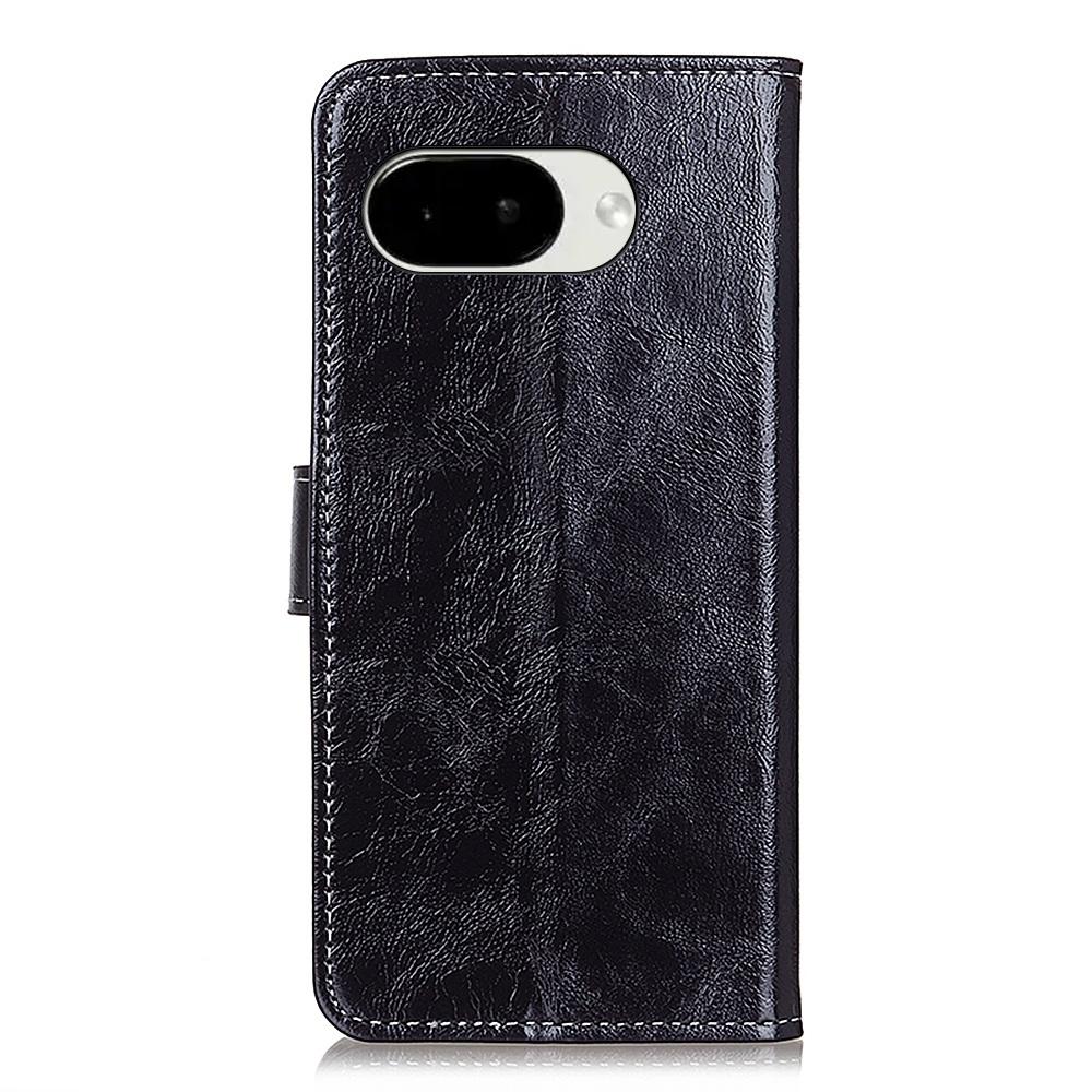 For Google Pixel 11a Retro Crazy Horse Texture Flip Leather Phone Case - Black - EDA008847904A