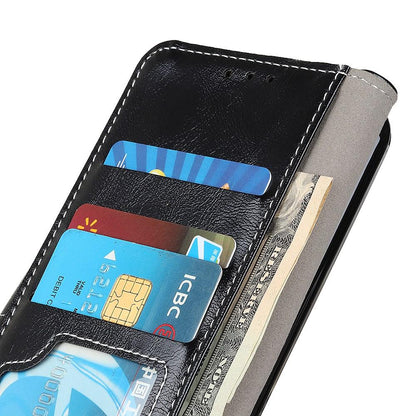 For Google Pixel 11a Retro Crazy Horse Texture Flip Leather Phone Case - Black - EDA008847904A