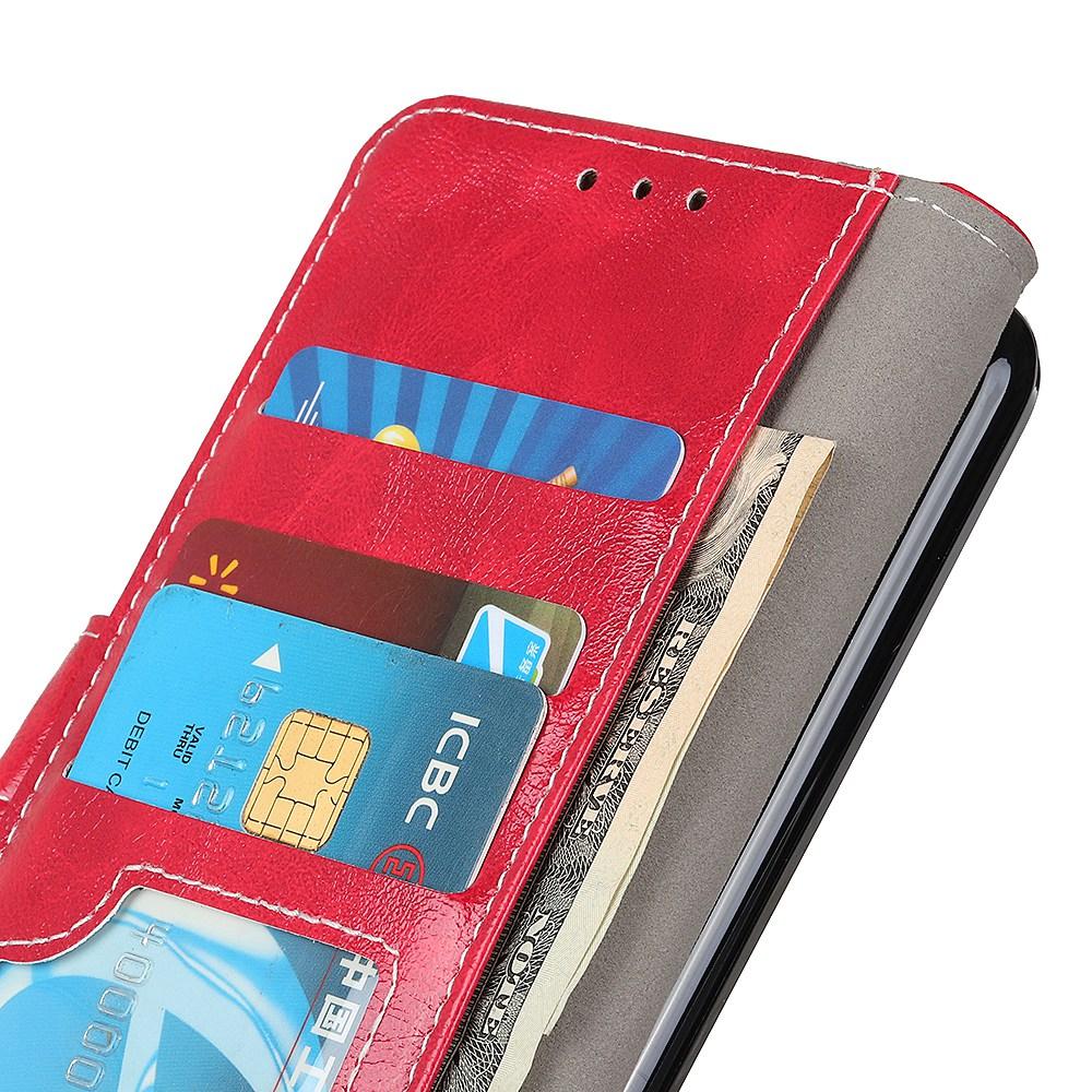 For Google Pixel 11a Retro Crazy Horse Texture Flip Leather Phone Case - Red - EDA008847904B