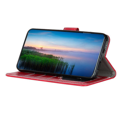 For Google Pixel 11a Retro Crazy Horse Texture Flip Leather Phone Case - Red - EDA008847904B