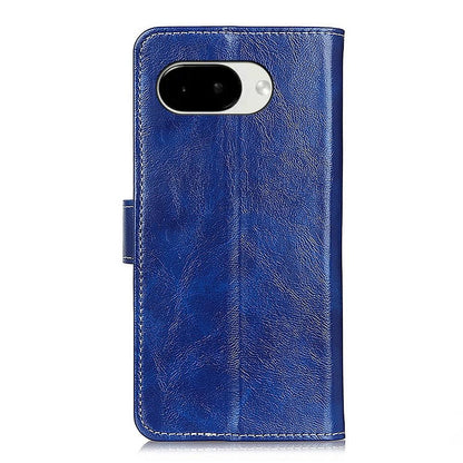 For Google Pixel 11a Retro Crazy Horse Texture Flip Leather Phone Case - Blue - EDA008847904C
