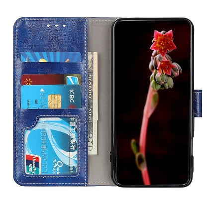 For Google Pixel 11a Retro Crazy Horse Texture Flip Leather Phone Case - Blue - EDA008847904C