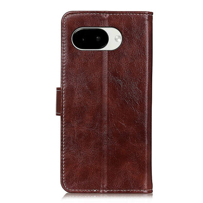For Google Pixel 11a Retro Crazy Horse Texture Flip Leather Phone Case - Brown - EDA008847904D