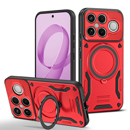 For Redmi K90 Pro Max / Poco F8 Ultra 5G MagSafe 2 in 1 TPU Phone Case with Rotating Holder(Red)
