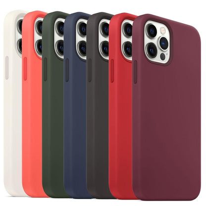 For iPhone 17e / 16e Liquid Silicone Full Coverage MagSafe Phone Case(Navy Blue)