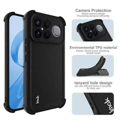 For Redmi K90 Pro Max / Poco F8 Ultra 5G imak Shockproof Airbag TPU Phone Case(Matte Black)