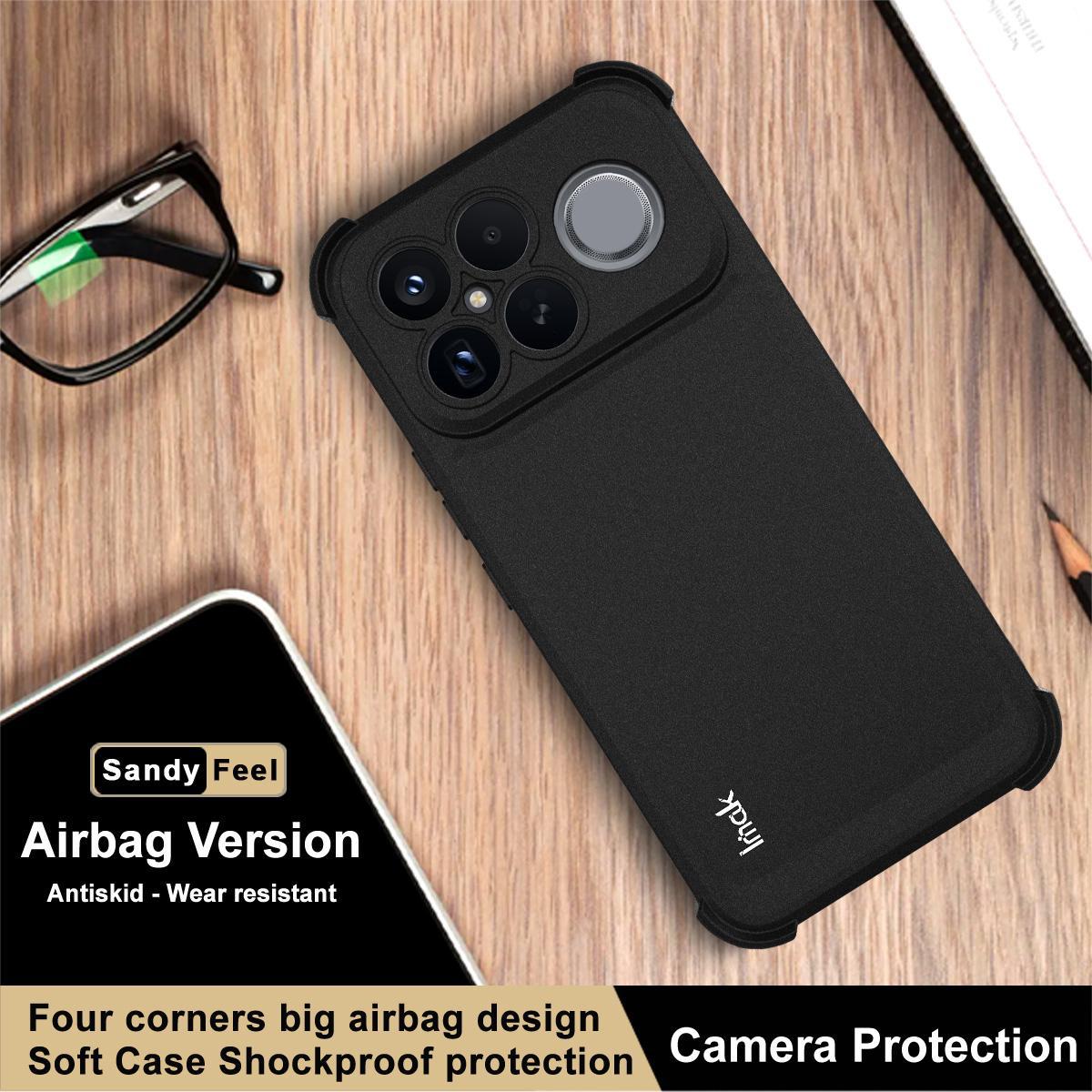 For Redmi K90 Pro Max / Poco F8 Ultra 5G imak Shockproof Airbag TPU Phone Case(Matte Black)