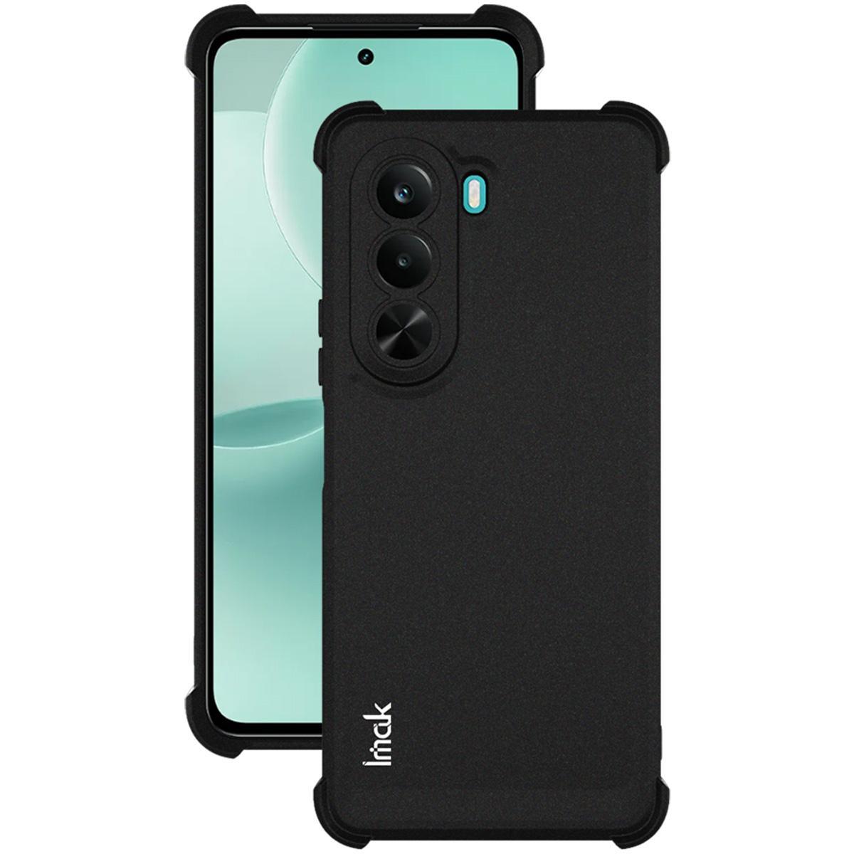 For OnePlus Nord CE6 Lite / Turbo 6X 5G imak Shockproof Airbag TPU Phone Case - Matte Black - EDA008856704A