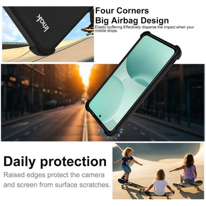 For OnePlus Nord CE6 Lite / Turbo 6X 5G imak Shockproof Airbag TPU Phone Case - Matte Black - EDA008856704A