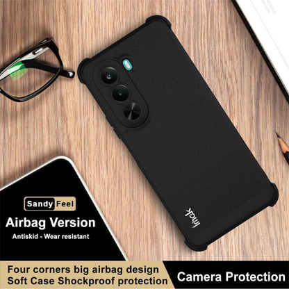 For OnePlus Nord CE6 Lite / Turbo 6X 5G imak Shockproof Airbag TPU Phone Case - Matte Black - EDA008856704A