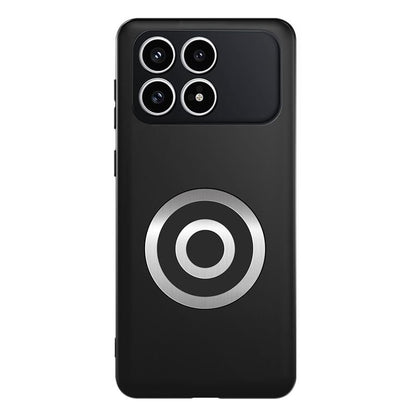For Redmi K90 / Poco F8 Pro Graphene Brass Thermal Grease Cooling Frosted Magnetic Phone Case(Black)