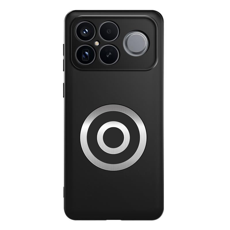 For Redmi K90 Pro Max / Poco F8 Ultra Graphene Brass Thermal Grease Cooling Frosted Magnetic Phone Case(Black)