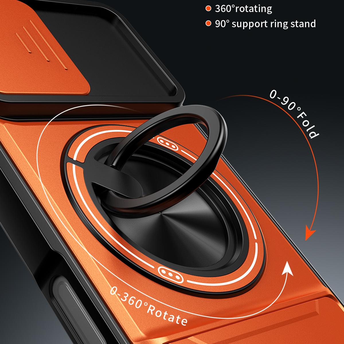For iPhone 17 Lens Sliding Window Multifunctional Magnetic Shockproof Phone Case - Titanium Gray - EDA008865915D