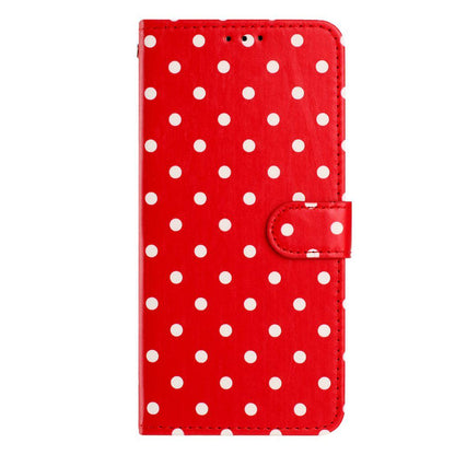 For Redmi K90 Pro Max / Poco F8 Ultra Small Dots Pattern Vegan Leather Phone Case(Red)