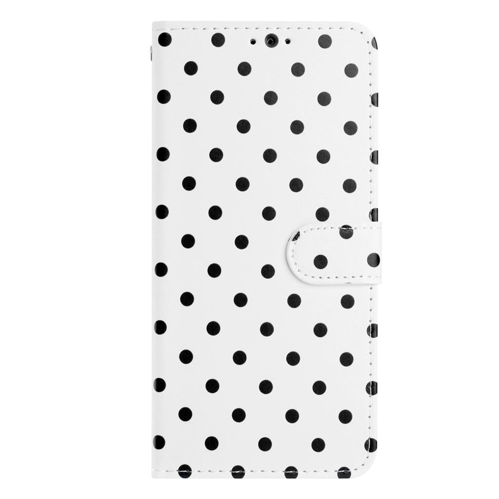 For Redmi K90 Pro Max / Poco F8 Ultra Small Dots Pattern Vegan Leather Phone Case(White)