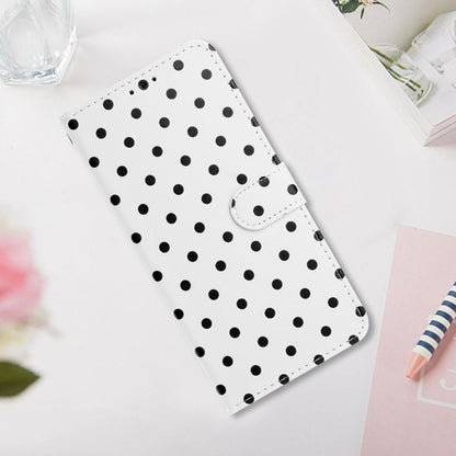 For Redmi K90 Pro Max / Poco F8 Ultra Small Dots Pattern Vegan Leather Phone Case(White)