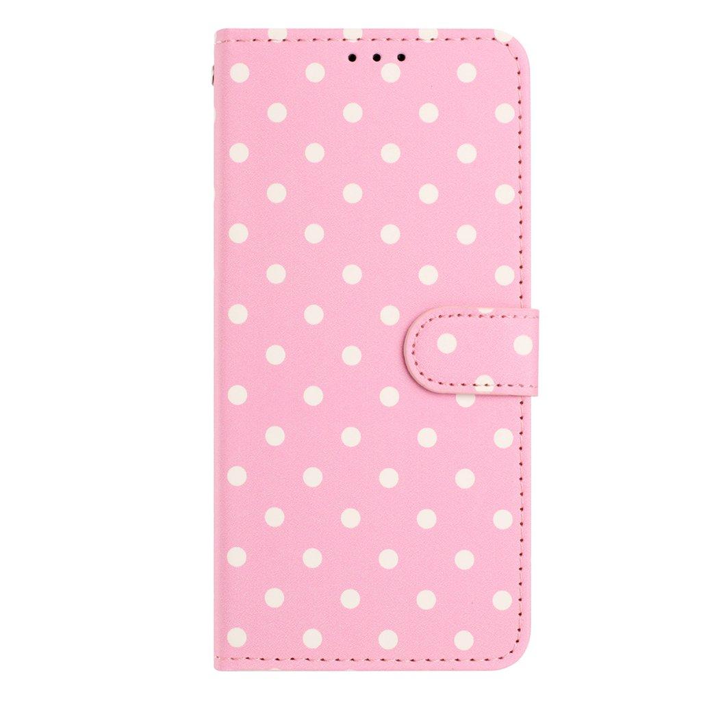 For Redmi K90 Pro Max / Poco F8 Ultra Small Dots Pattern Vegan Leather Phone Case(Pink)