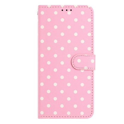 For Redmi K90 Pro Max / Poco F8 Ultra Small Dots Pattern Vegan Leather Phone Case(Pink)