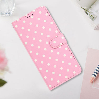 For Redmi K90 Pro Max / Poco F8 Ultra Small Dots Pattern Vegan Leather Phone Case(Pink)