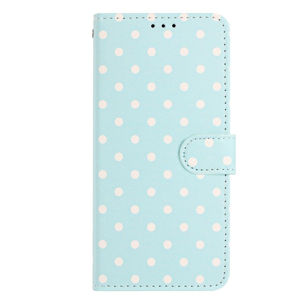 For Redmi K90 Pro Max / Poco F8 Ultra Small Dots Pattern Vegan Leather Phone Case(Light Blue)