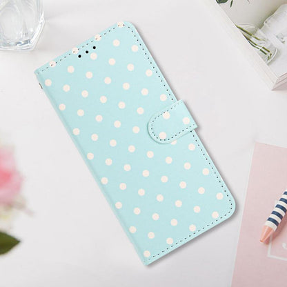 For Redmi K90 Pro Max / Poco F8 Ultra Small Dots Pattern Vegan Leather Phone Case(Light Blue)