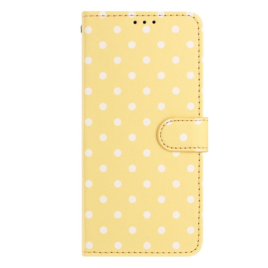 For Redmi K90 Pro Max / Poco F8 Ultra Small Dots Pattern Vegan Leather Phone Case(Yellow)