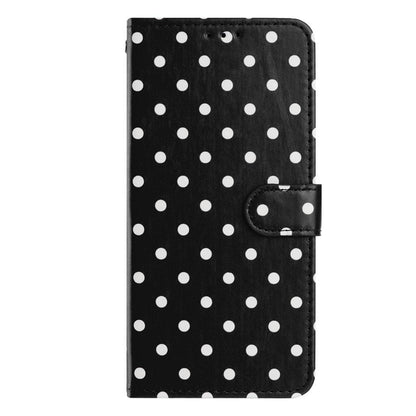 For Redmi K90 Pro Max / Poco F8 Ultra Small Dots Pattern Vegan Leather Phone Case(Black)