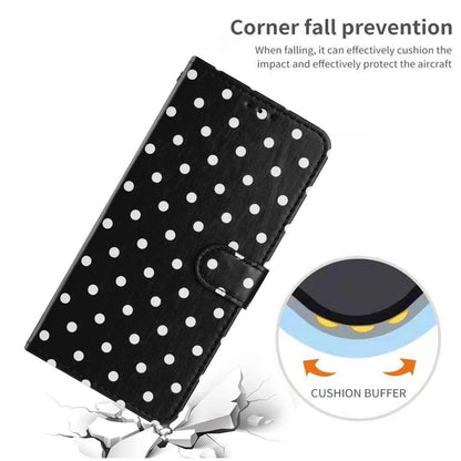 For Redmi K90 Pro Max / Poco F8 Ultra Small Dots Pattern Vegan Leather Phone Case(Black)