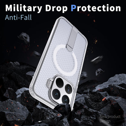 For Xiaomi 17T Pro 5G Honeycomb Cooling MagSafe Holder Phone Case(Frosted Transparent)
