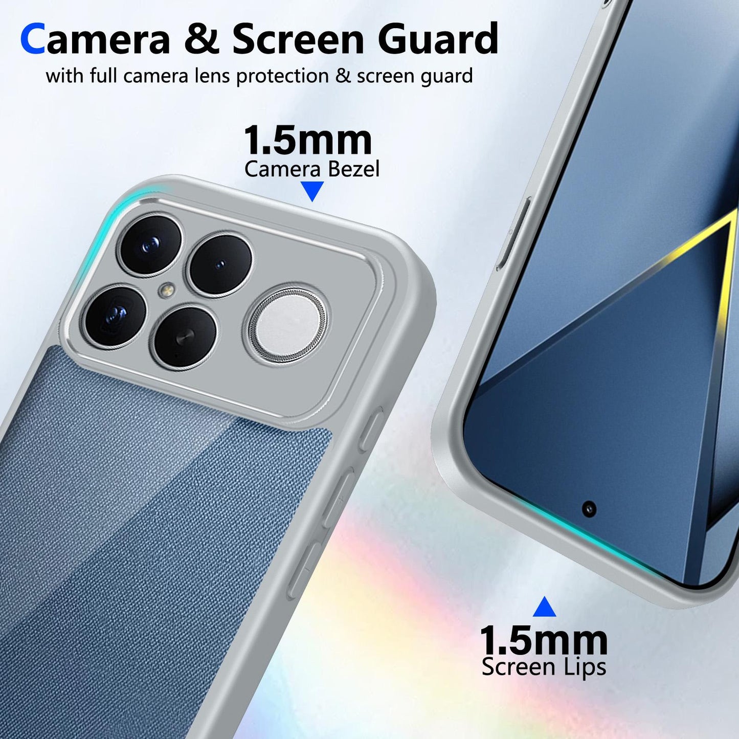For Redmi K90 Pro Max / Poco F8 Ultra Matte PC Skin-feel Shockproof Phone Case(Grey)