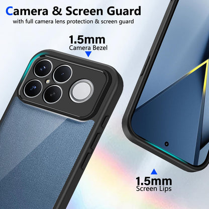 For Redmi K90 Pro Max / Poco F8 Ultra Matte PC Skin-feel Shockproof Phone Case(Black)