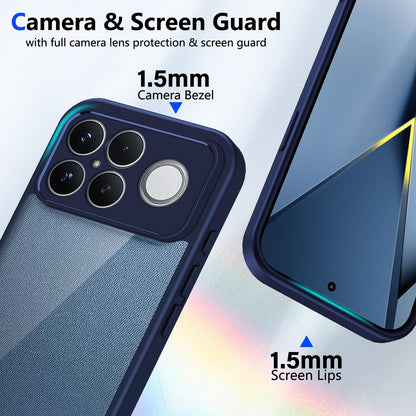 For Redmi K90 Pro Max / Poco F8 Ultra Matte PC Skin-feel Shockproof Phone Case(Blue)