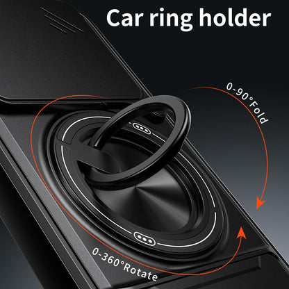 For Xiaomi 17T 5G Lens Sliding Window Multifunctional Magnetic Shockproof Phone Case - Royal Blue - EDA008902108A