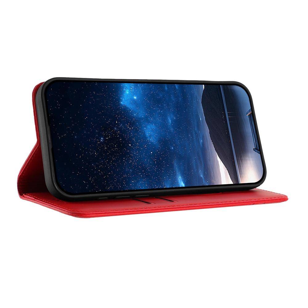 For Redmi K90 Pro Max / Poco F8 Ultra 5G Tulips Butterfly Pattern Magnetic Vegan Leather Phone Case(Red)