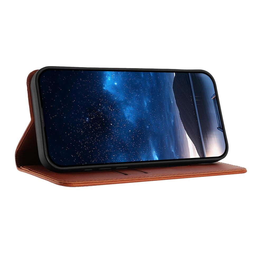 For Redmi K90 Pro Max / Poco F8 Ultra 5G Tulips Butterfly Pattern Magnetic Vegan Leather Phone Case(Coffee)