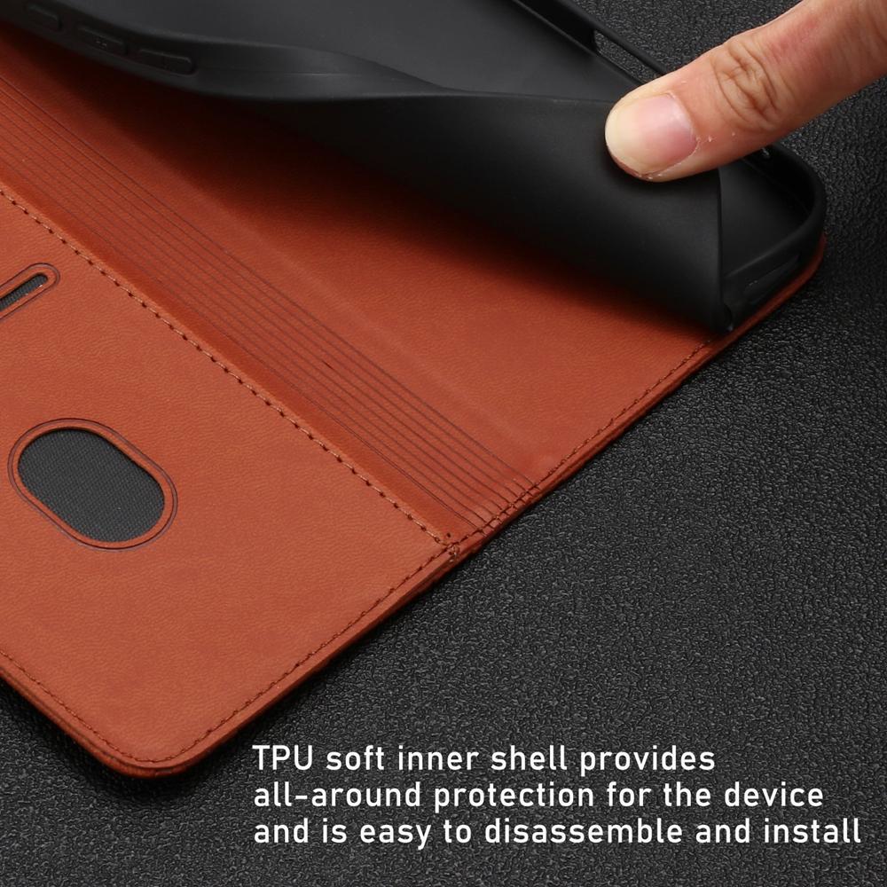 For Redmi K90 Pro Max / Poco F8 Ultra 5G Tulips Butterfly Pattern Magnetic Vegan Leather Phone Case(Coffee)