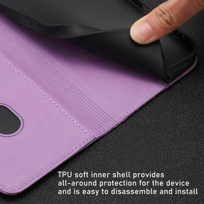 For Redmi K90 Pro Max / Poco F8 Ultra 5G Tulips Butterfly Pattern Magnetic Vegan Leather Phone Case(Light Purple)