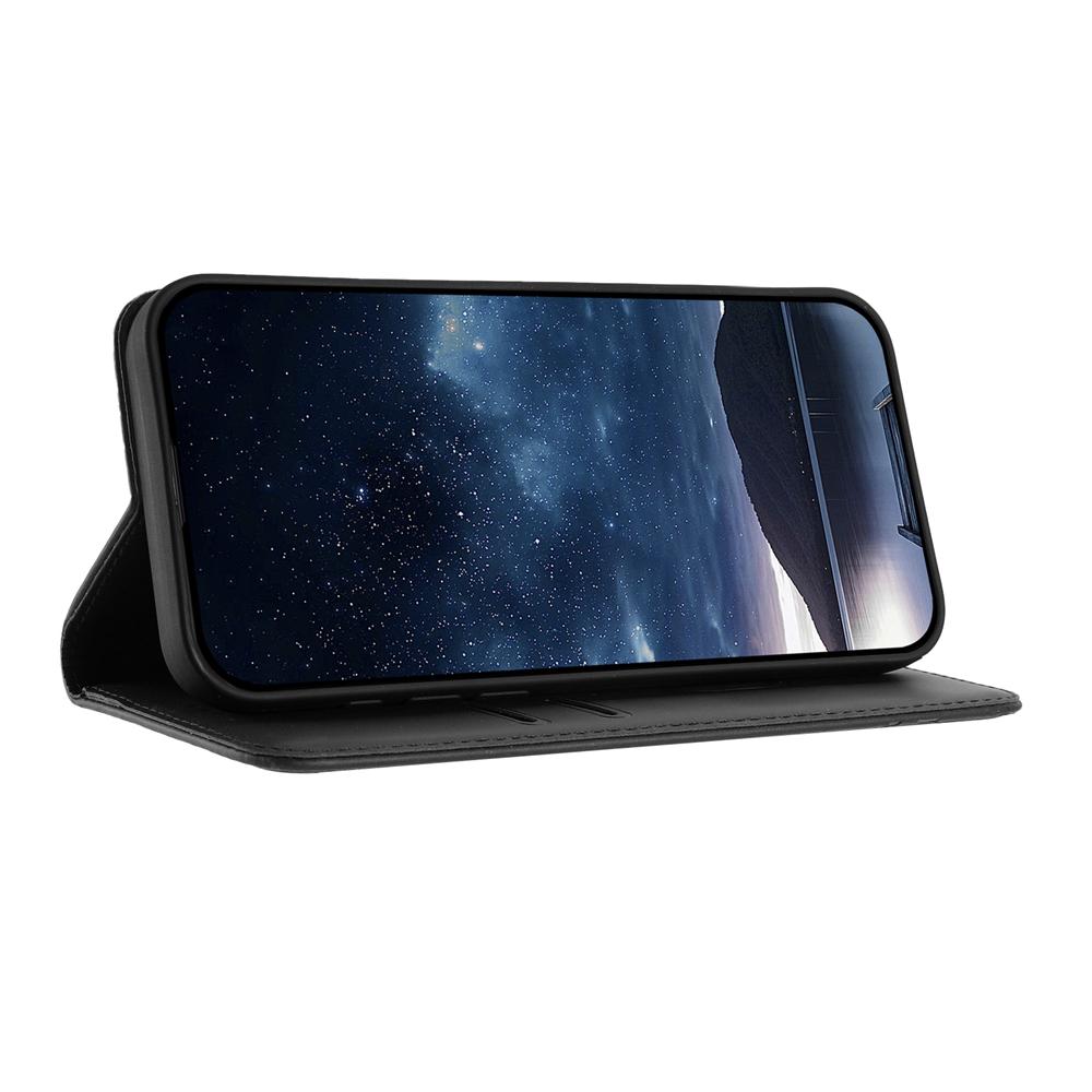 For Redmi K90 Pro Max / Poco F8 Ultra 5G Tulips Butterfly Pattern Magnetic Vegan Leather Phone Case(Black)